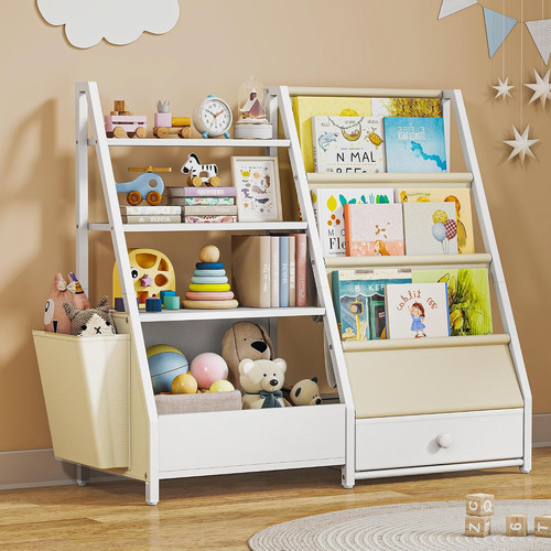 Kids bookshelf with - 3, slings