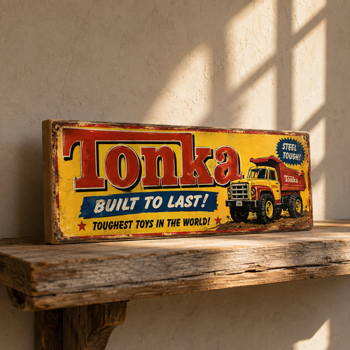 Tonka wooden sign - , signs