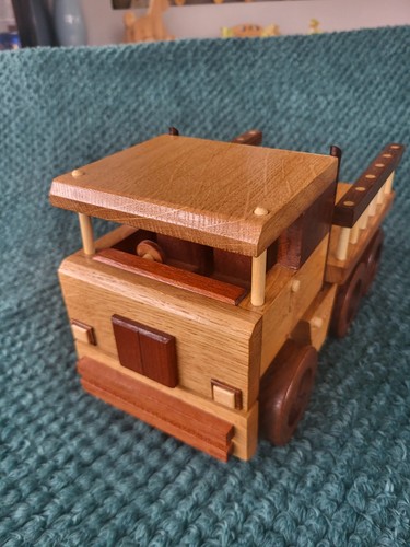 Toy wooden handcrafted truck - wooden,