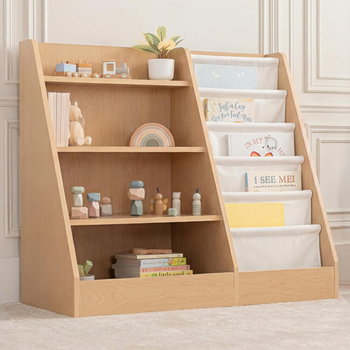 Montessori kids bookshelf - montessori,