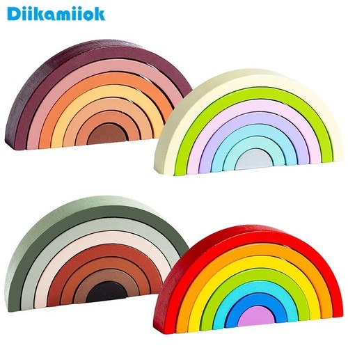 Wooden arches rainbow - arches, rainbow/wooden