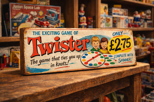 Twister retro game signs - retro,