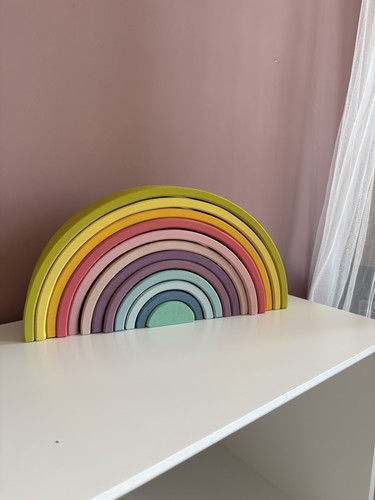 Wooden arches rainbow - arches, rainbow/wooden